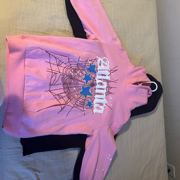 Sp5der worldwide Atlanta pink hoodie - Picture 2 of 5